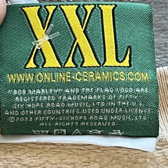 Online Ceramics Bob Marley Sweatshirt Mens 2XL Beige Songs Of Freedom Graphic - Picture 10 of 13